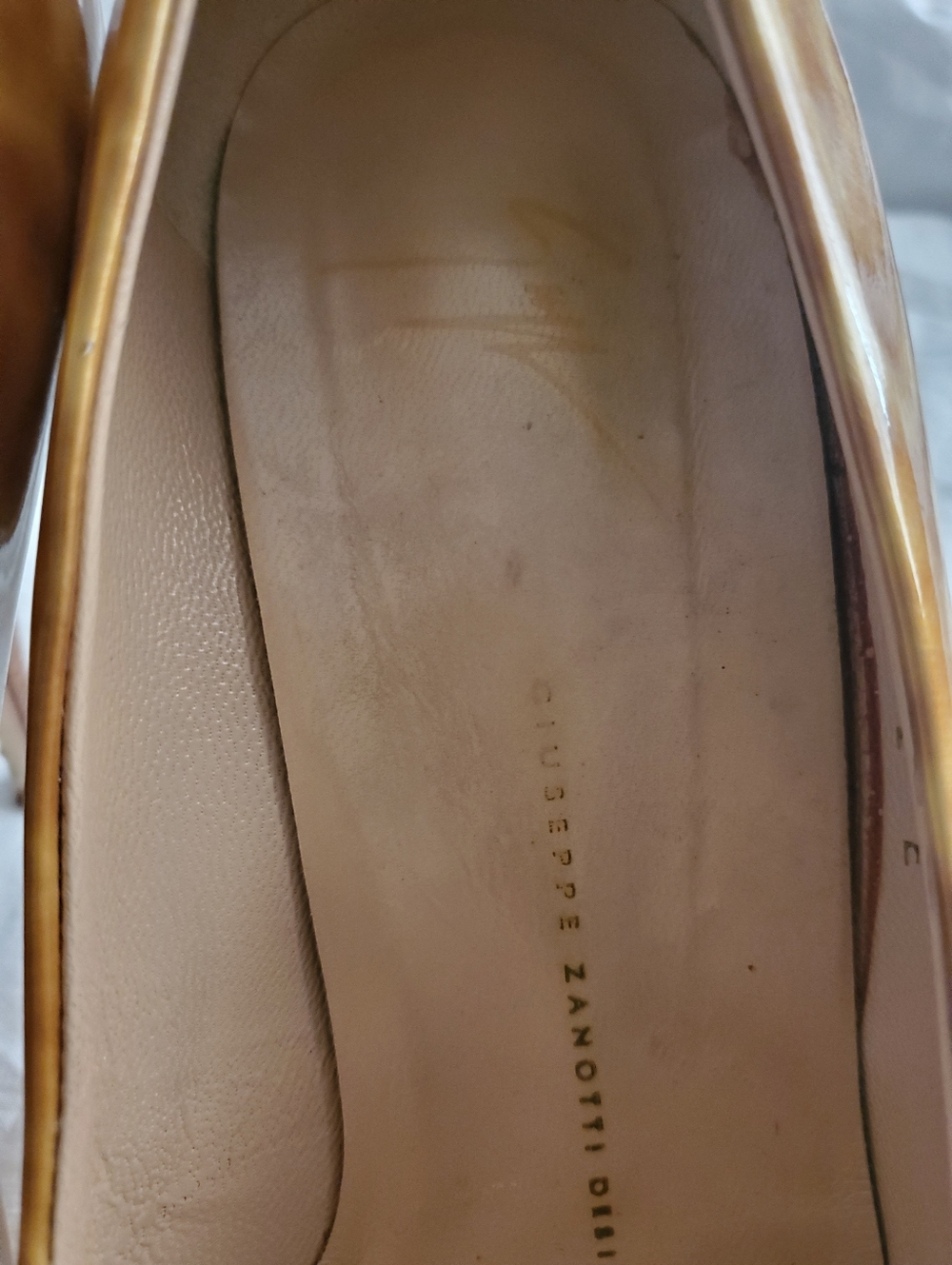 Giuseppe Zanotti Tan/beige Patent Heels Size 41/10 - Picture 2 of 12